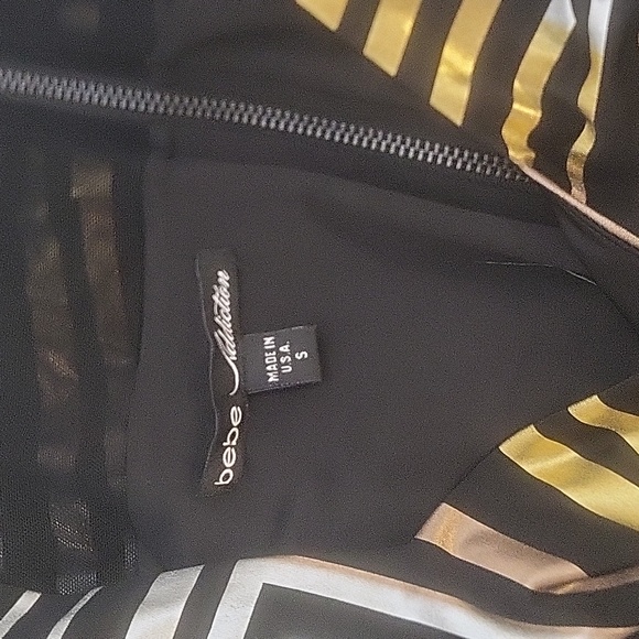 Bebe Addiction Bodycon Right Angle Dress Size Small - Picture 10 of 10